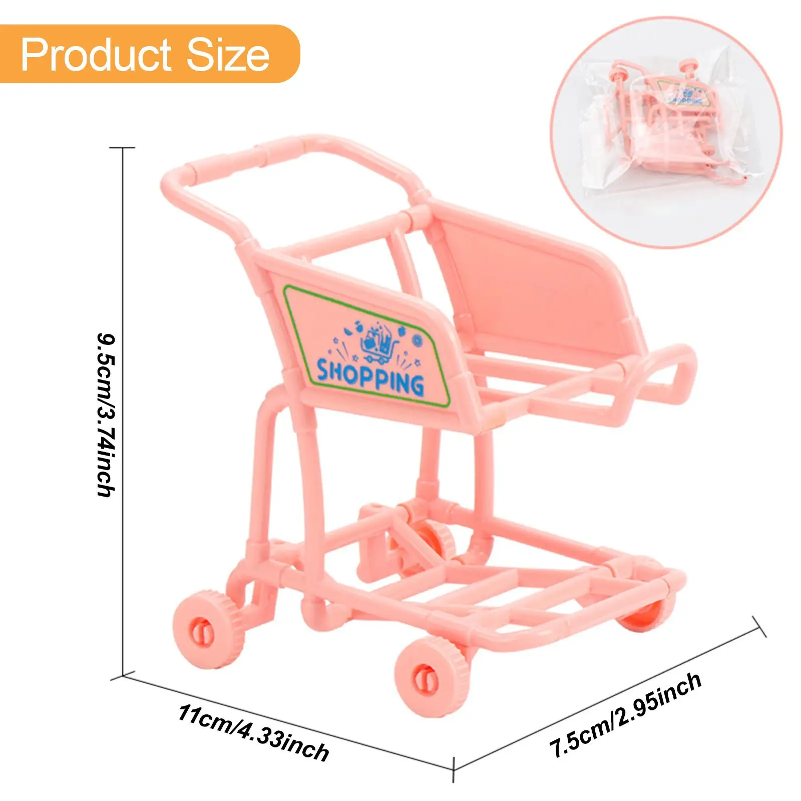 Chariot de courses interactif pour enfants, créatif et amusant, chariot de développement, supermarché, jouet d'apprentissage précoce, cadeau pour garçons et filles