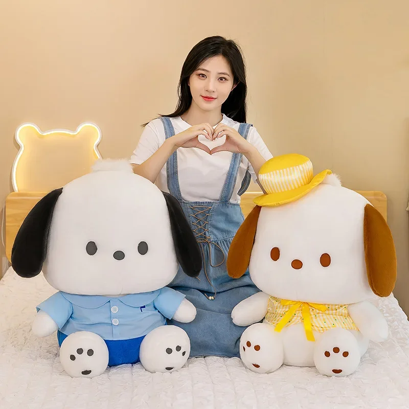 

New 35-60cm Sanrio Kawaii Pochacco Plush Toy Doll Cartoon & Cute Sleeping Companion Comfortable and Soft Birthday Gift Girl