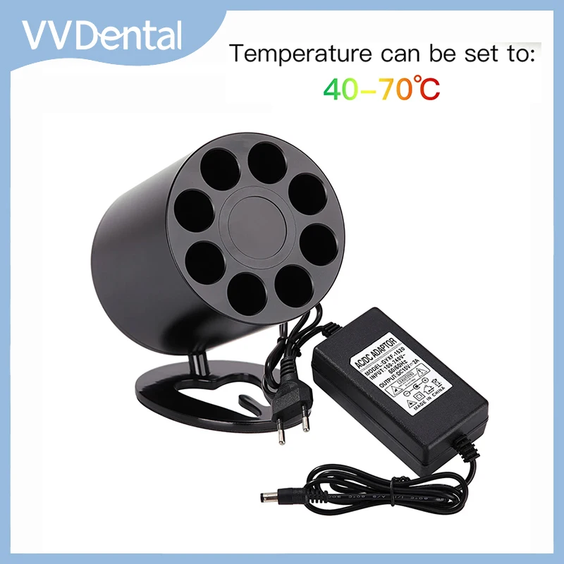 VVDental Composite Resin Heating AR Heater 8 Holes With Display Screen 24W Composed  Material Softener Warmer Equipment