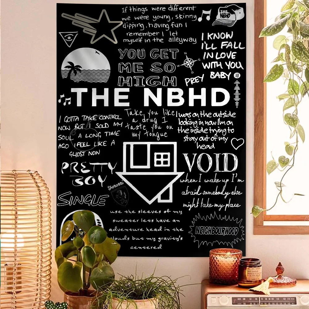 The N-Neighbourhood Band Hanging Bohemian Tapestry Japanese Wall Tapestry Anime Kawaii Room Decor