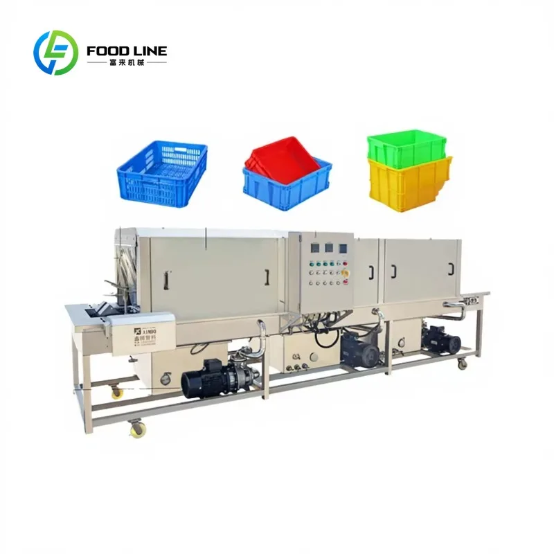 

Customized Plastic Box/Pallet/Basket Washing Machine with Disinfection Customizable for Logistics Food Industry