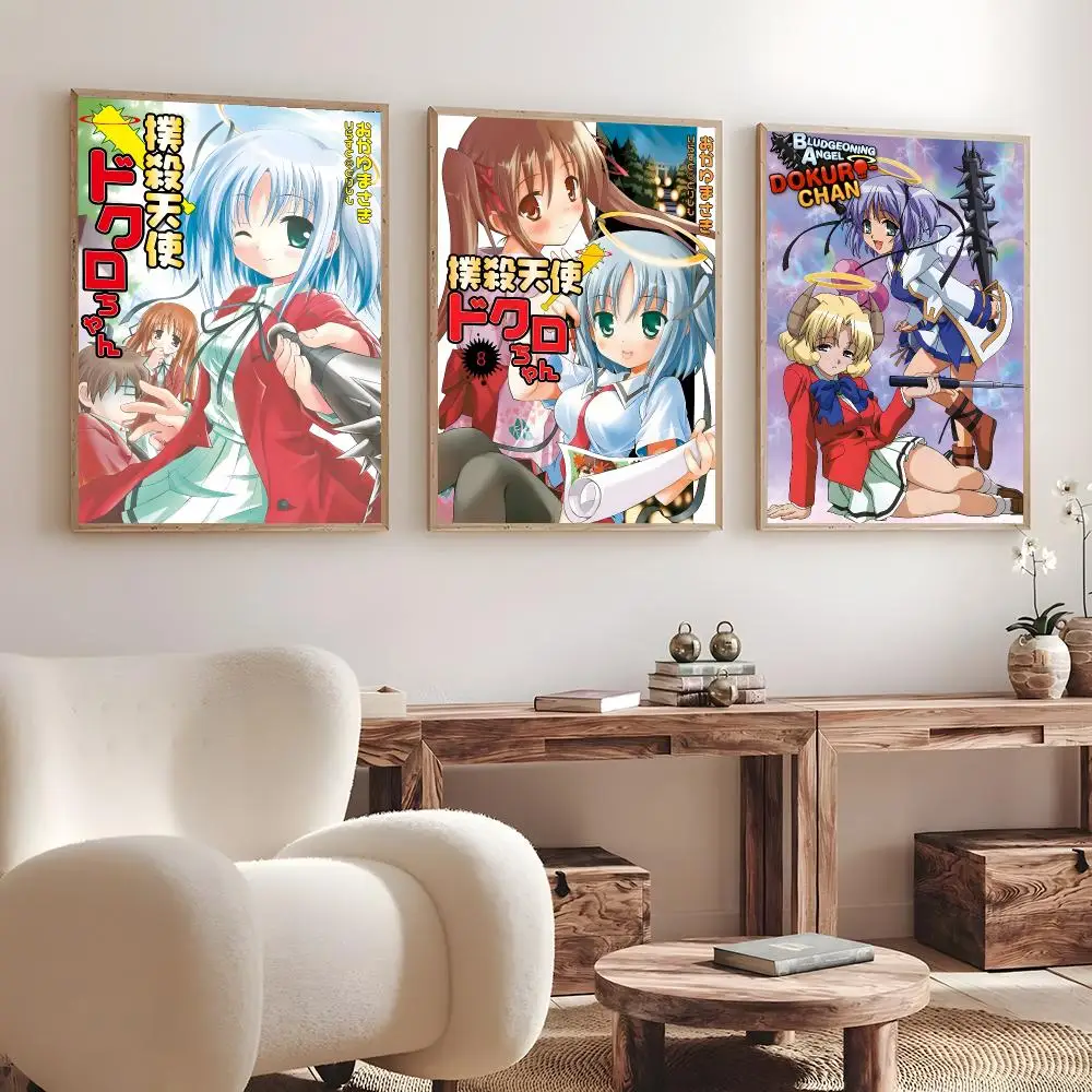 Anime Bokusatsu Tenshi Dokuro-chan   Print Wall Art Pictures Canvas Painting Living Room Bedroom Home Decor Poster