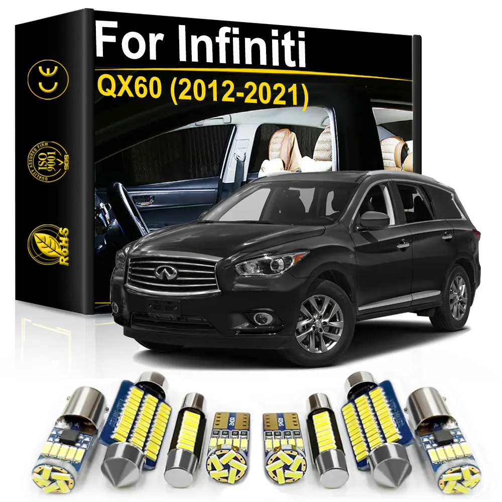 

Для Infiniti JX35 QX60 2012 2013 2014 2015 2016 2017 2018 2019 2020 2021 Внутреннее освещение автомобиля светодиодные аксессуары Canbus внутренняя лампа