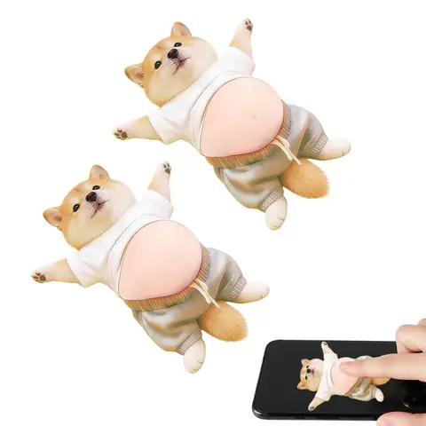 2 шт. 3D-наклейки Kawaii с изображением собаки породы Шиба-и
