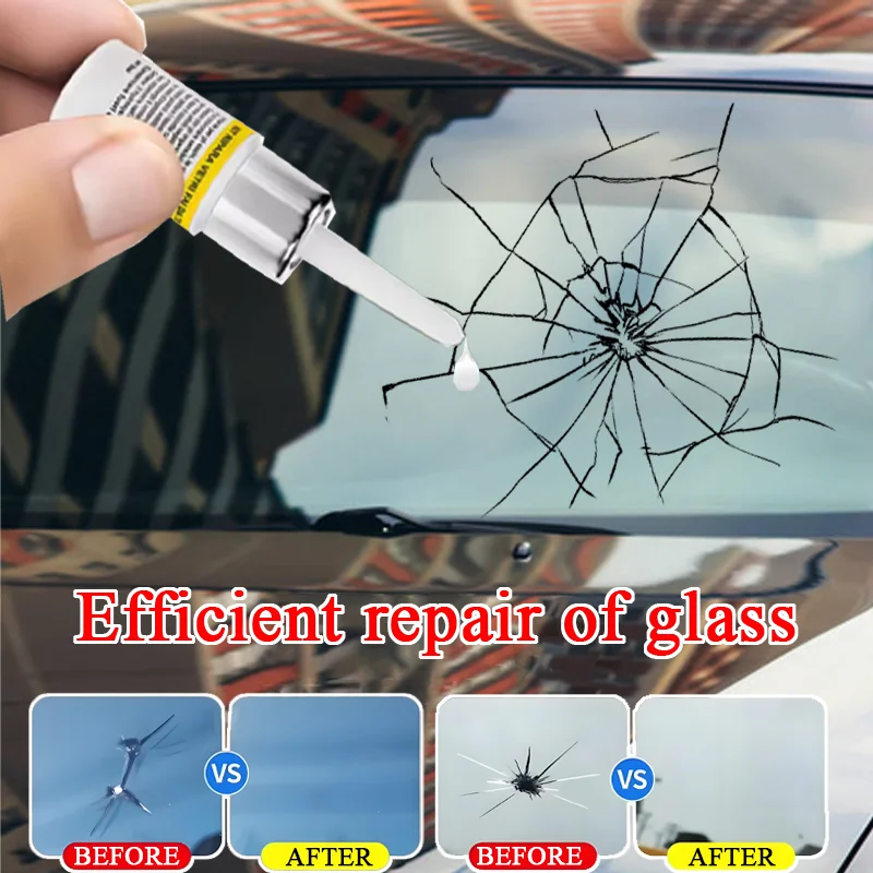 1/4/10X زجاج سيارة متصدع أداة إصلاح لتقوم بها بنفسك نافذة الهاتف طقم شاشة استعادة علاج الغراء السيارات الزجاج خدش الكراك استعادة