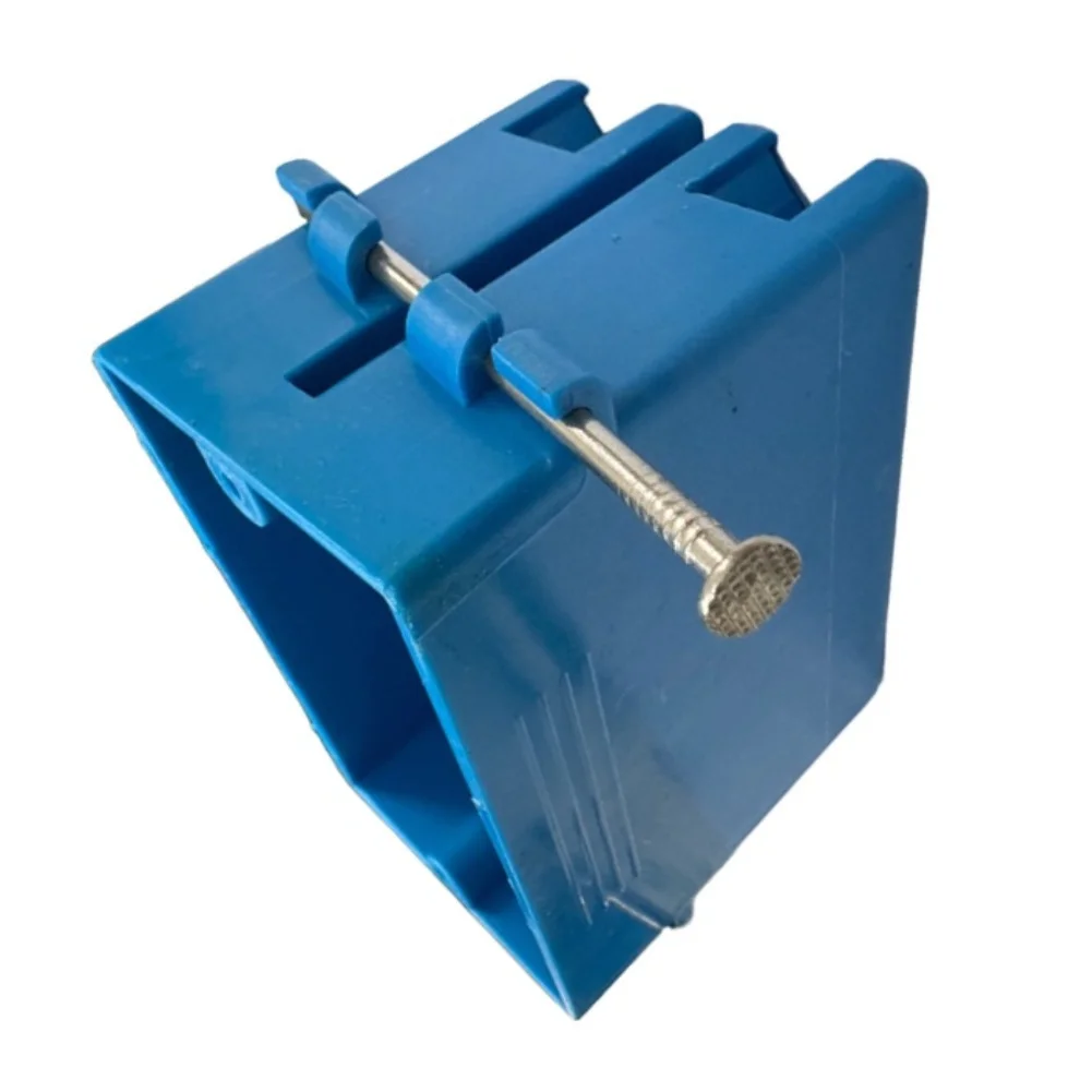 Recessed PVC Wall Junction Box UL94-V2 Rated Flame Retardant for Residential Commercial Wiring 93x57x72mm Blue