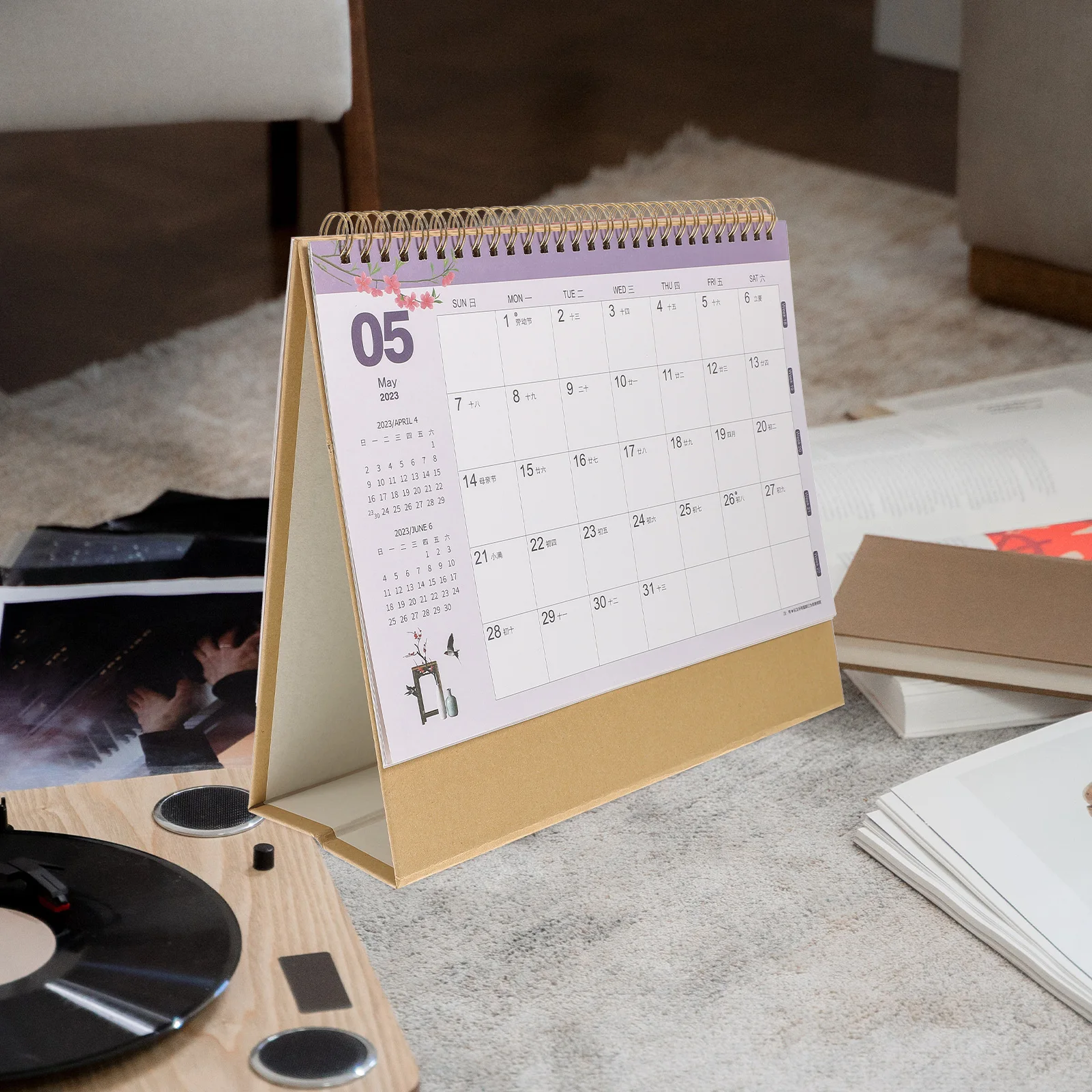

Business Office Calendar Desk Monthly Simple Style Table Paper Tabletop Standing