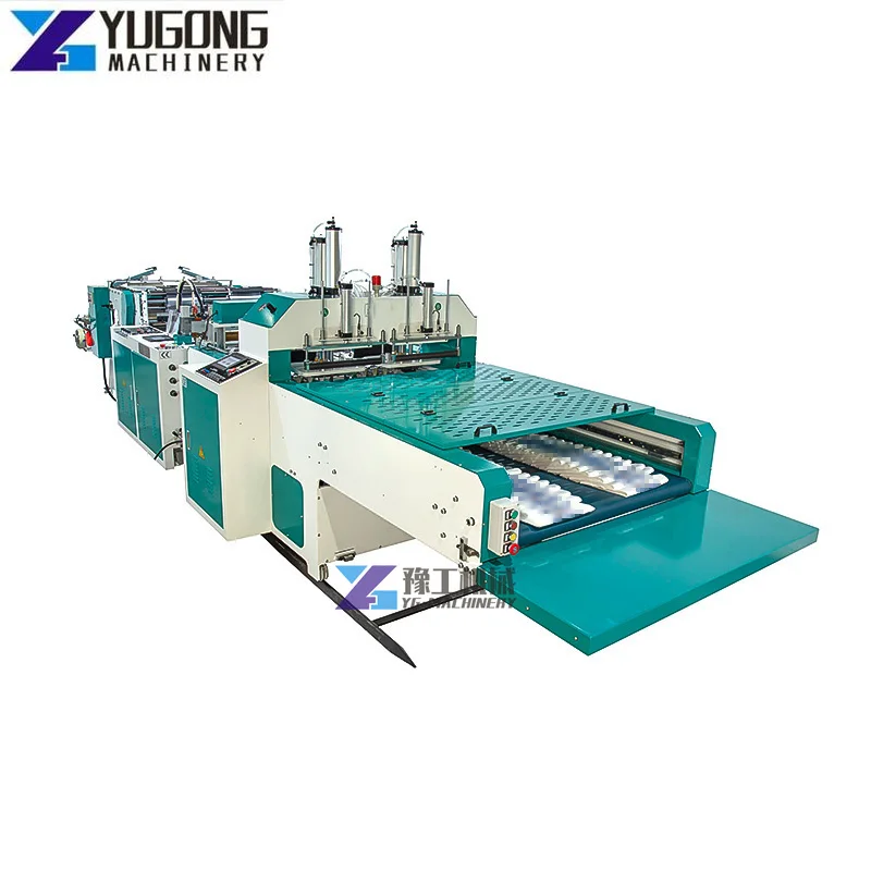 Automatic Servo Drive Polyethylene Disposable Clear Food Bags Biodegradable T-Shirt Shopping Plastic Bag Making Machine Price