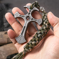 EDC Tactical defense cross pendant, self-defense cool equipment, outdoor camping self-defense tool, exquisite small gift