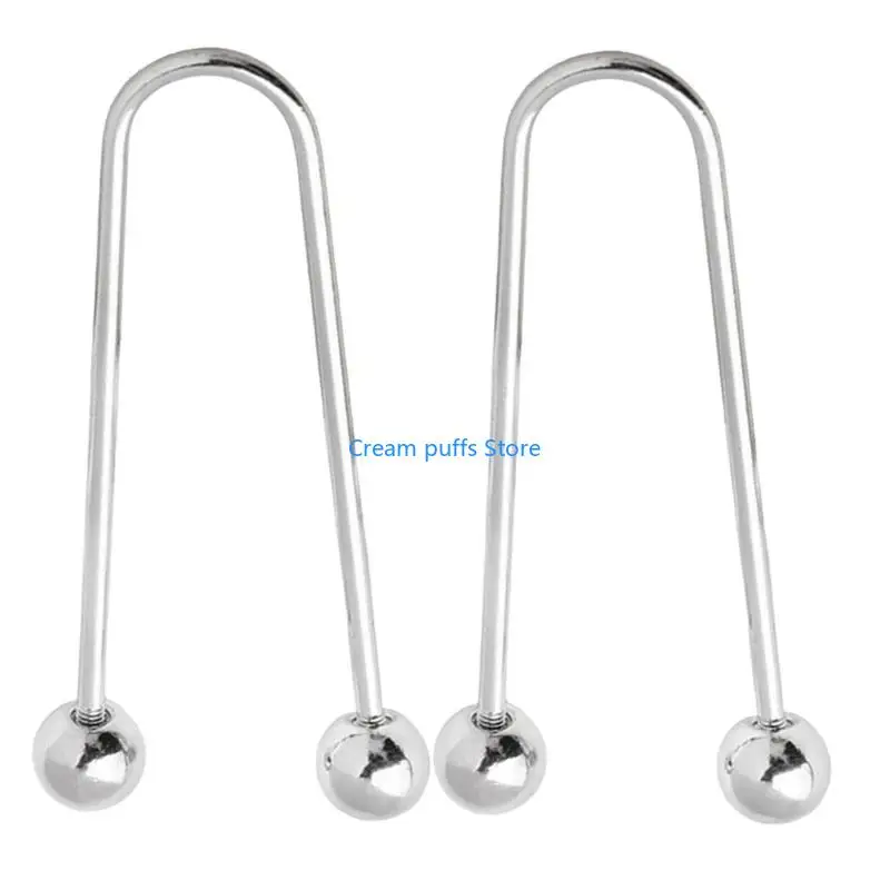 50LE 2 قطعة/الحزمة مشابك ملابس لولبية معدنية برأس مزدوج حل أنيق للحفاظ على زر تثبيت آمن لملابسك #3