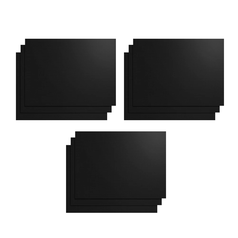 

9 Pcs Grill Mat Set Reusable Glass Fiber Baking Pad Vegetable Kebab Fish Non Stick Bbq Grill Sheet Heat Resistant