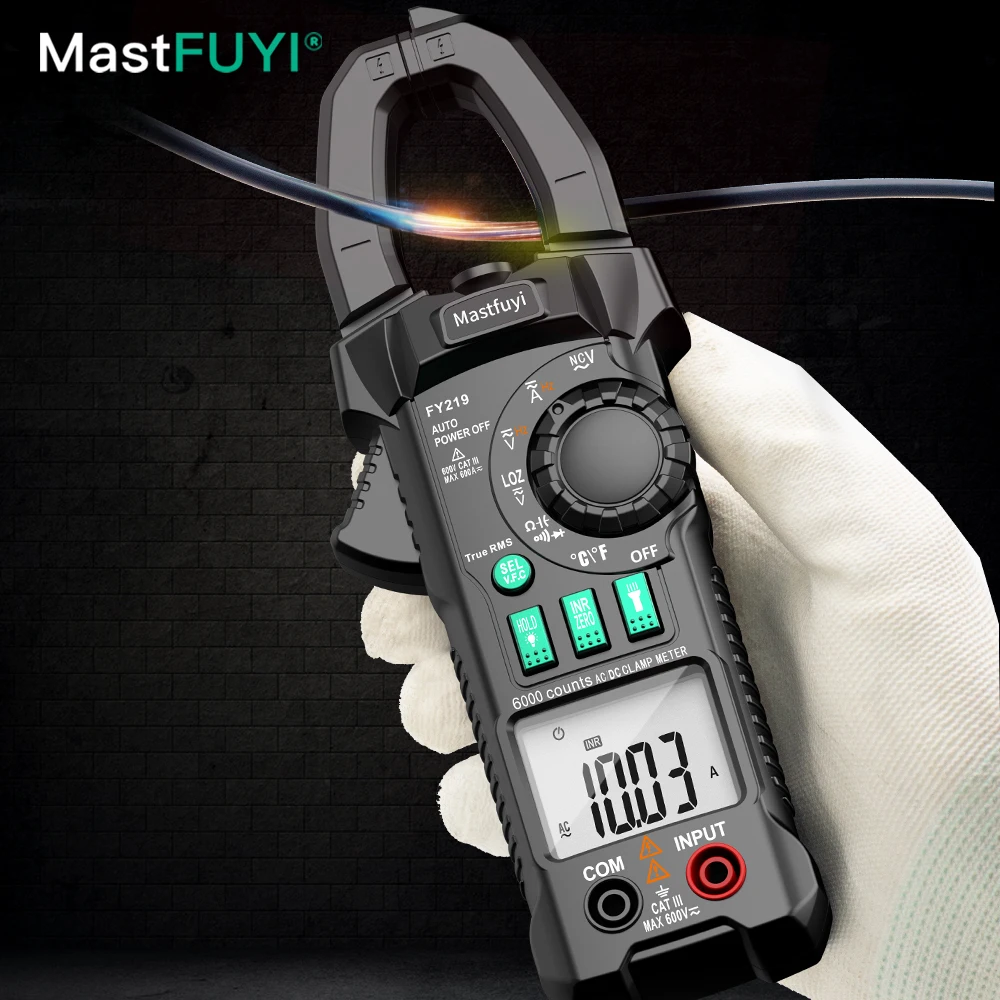 MASTFUYI Professionele elektricien stroomtang Zeer nauwkeurige multimeter Inschakelstroom / variabele frequentie spanningstester