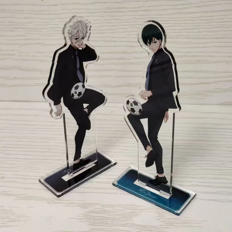 BLUE LOCK Anime Figures Chigiri Hyoma Itoshi Rin Mikage Reo Cosplay Acrylic Standing Sign Model Plate Desk Decor Prop Fans Gift