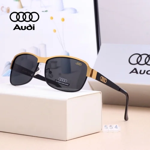 Imagen 1 del producto Gafas de Sol de Lujo AUDI de Alta Gama para Hombre y Mujer, Polarizadas UV400, Gafas de Conducir, Estilo Clásico, Diseño de Moda de Primera Calidad