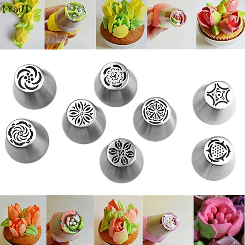 Russische Gebäcktüllen, Zuckerguss, Spritze, Creme, Düsenspitzen, Fondant, Sugarcraft, Dekorationsspitzen, Set, Kuchen, Cupcake, Dekorateur, Gadget