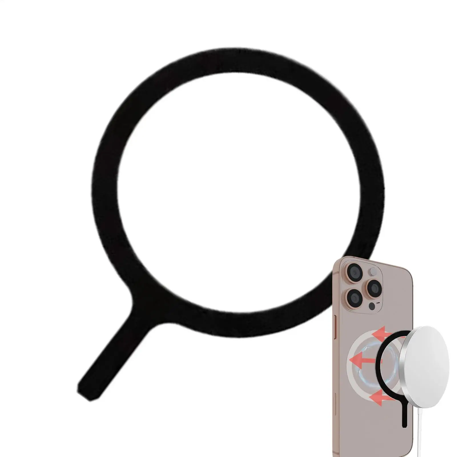 

Magnet Ring Magnet Ring For Phone Case Magnetic Sheet Wireless Charging Mount For Home Women Men Outdoor Bedroom Desk Travel Car