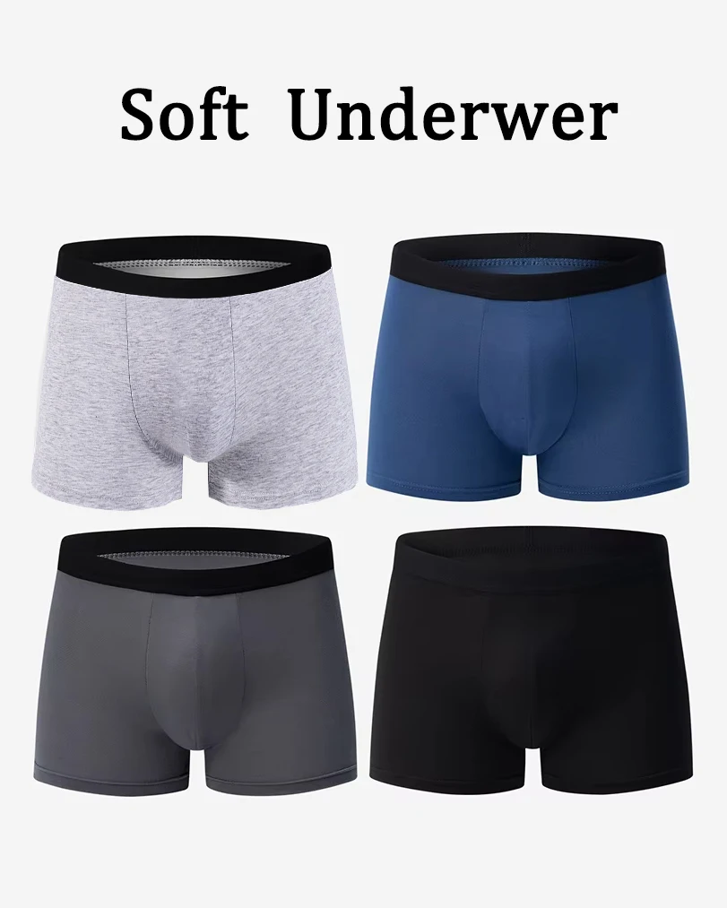 

Men's Printed Fashion Boxer Briefs Comfortable Men's Waist Plus Size Underwear Sexy Swimming Trunk European American Size