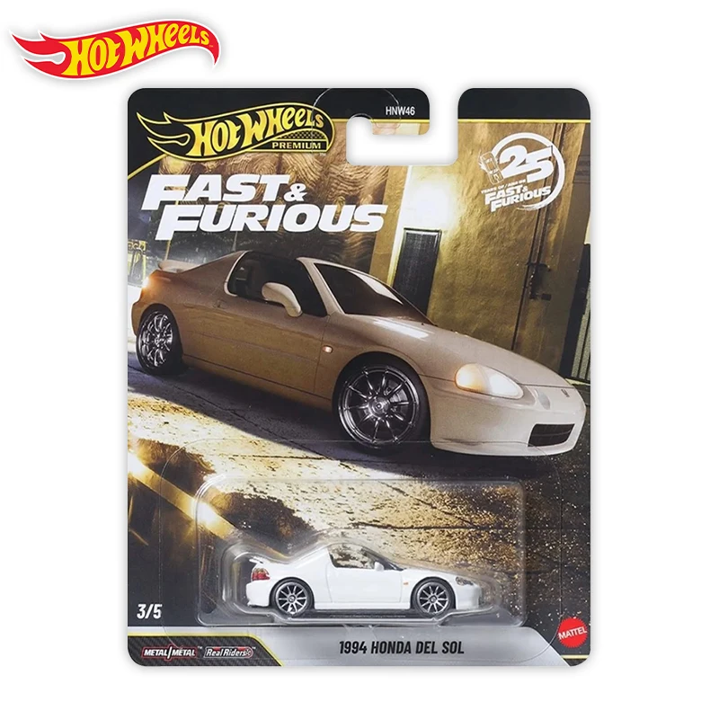 Hot Wheels Car Fast & Furious 1994 Honda del Sol 1/64 Metal Die-cast Model Toy HNW46