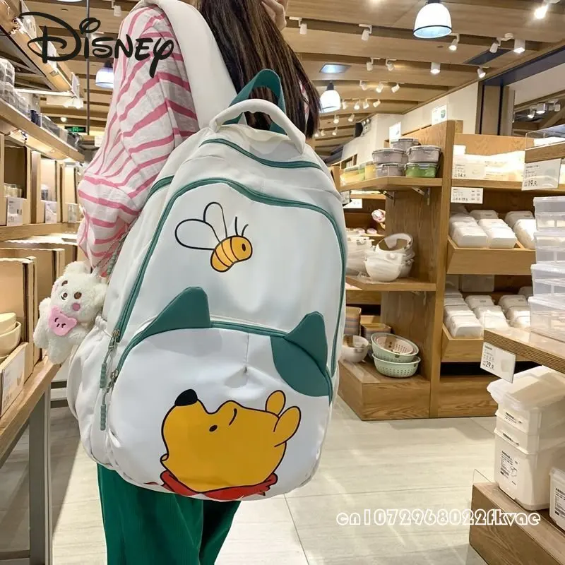 Disney Women\'s Backpack Fashion Cartoon High Quality Multi-functional Backpack Large Capacity Portable Computer Storage Bag