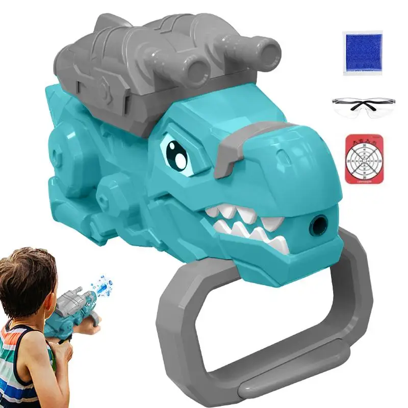 Toddler Outdoor Water Toys Realistic Dinosaur-Shaped Squirt Toys Funny Water Game Fighting Toys For Summer Swimming Pool Beach