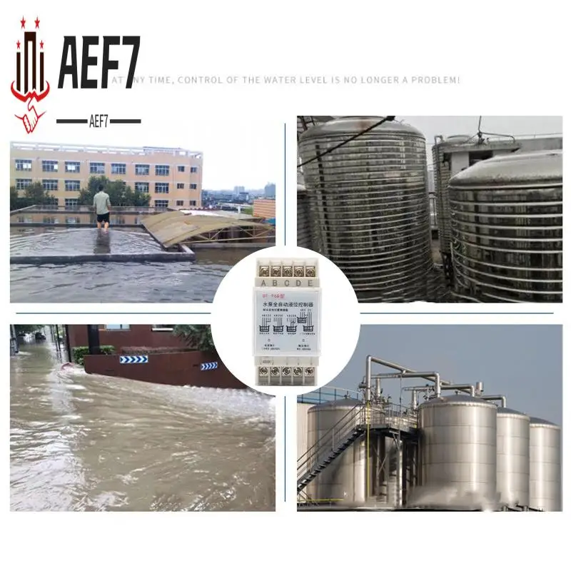 

AEF7-DF-96D Автоматический контроллер уровня воды Насос Бачок Автоматический переключатель жидкости 220 В Релейный переключатель