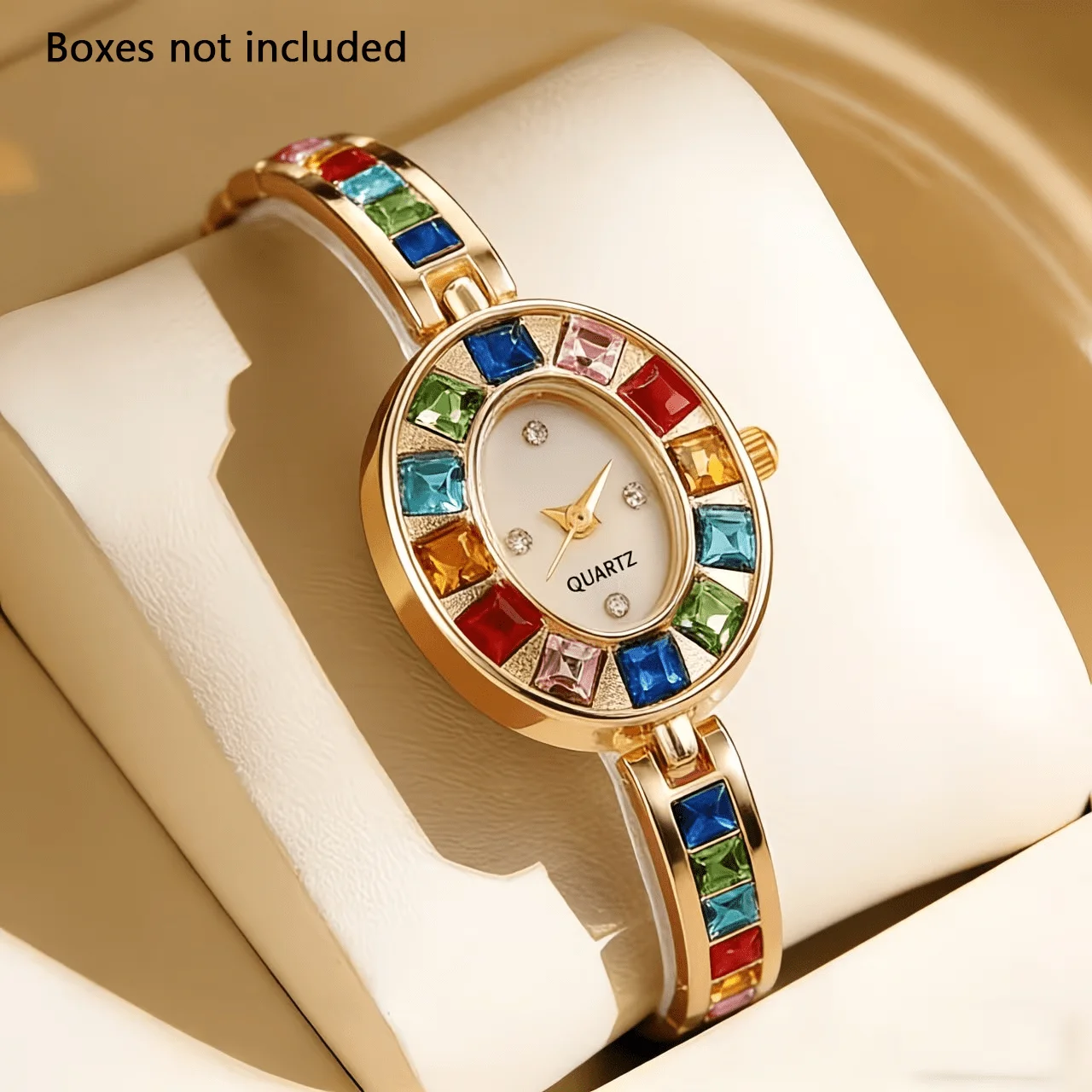1PC Fashion Luxury Women's Watch Color Strap Women's Bracelet Watch Women's Clock