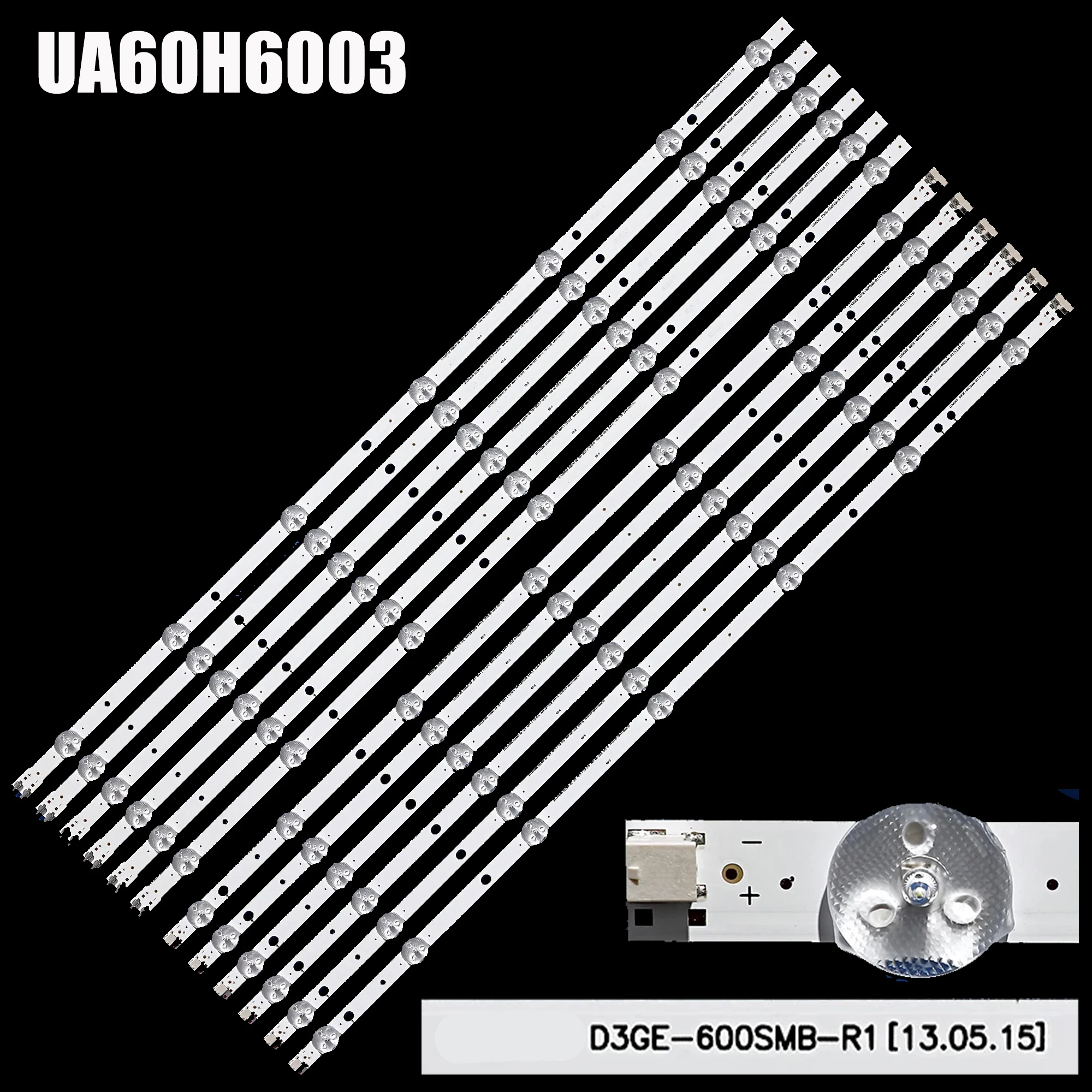 LED BackLight Strip For UN60H6103AG UE60H6204AK UA60H6203AK UA60H6003AR D3GE-600SMB-R1 D3GE-600SMA-R2