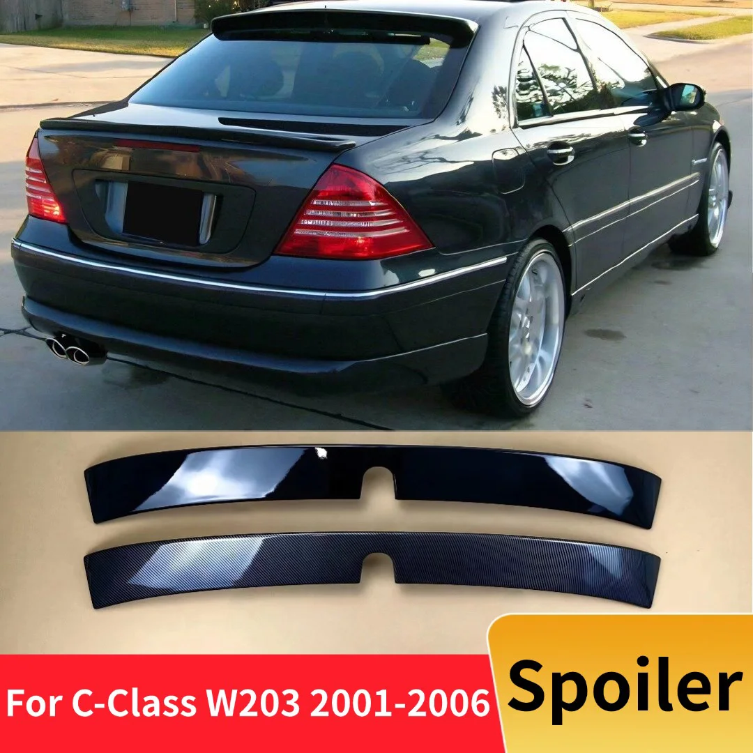 For Mercedes Benz C-Class W203 C180 200 260 320 C55 2001-2006 Racing Sport Rear Roof Spoiler Wing Airfoil Tuning Body Kit