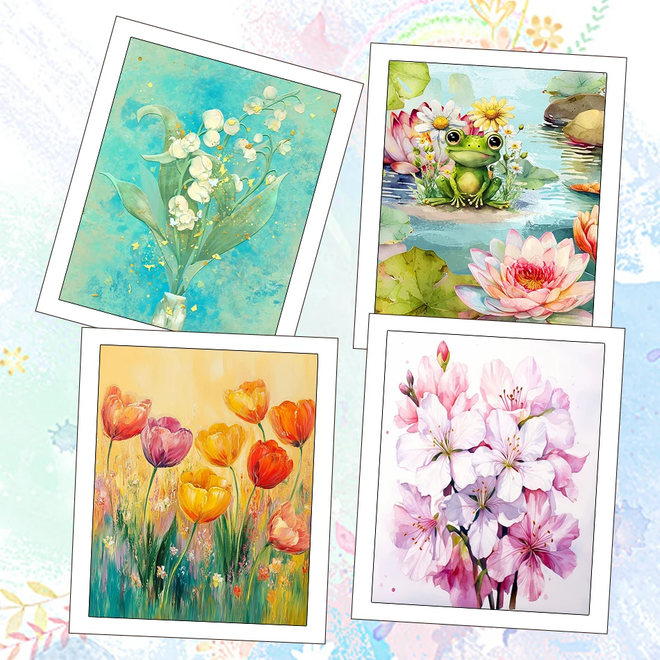 

RUOPOTY 40X50cm Canvas Painting By Numbers Flowers Adult Coloring Drawing Handmade Color Markers Acrylic Arts Crafts Wall Decor