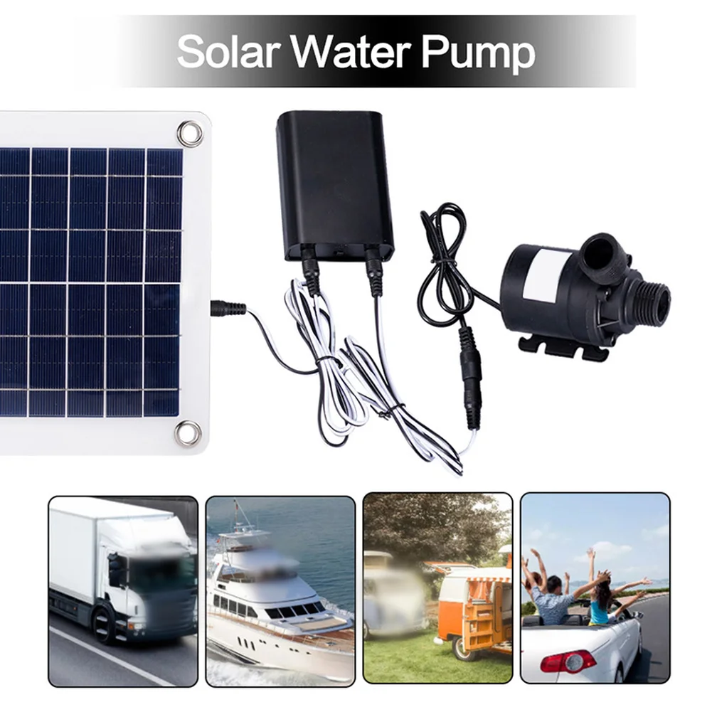 1 Set 20W Solar Panel Fountain Kit With 800L/H Brushless Water Pump For Garden Pond Birdbath Decoration Outdoor Water Feature