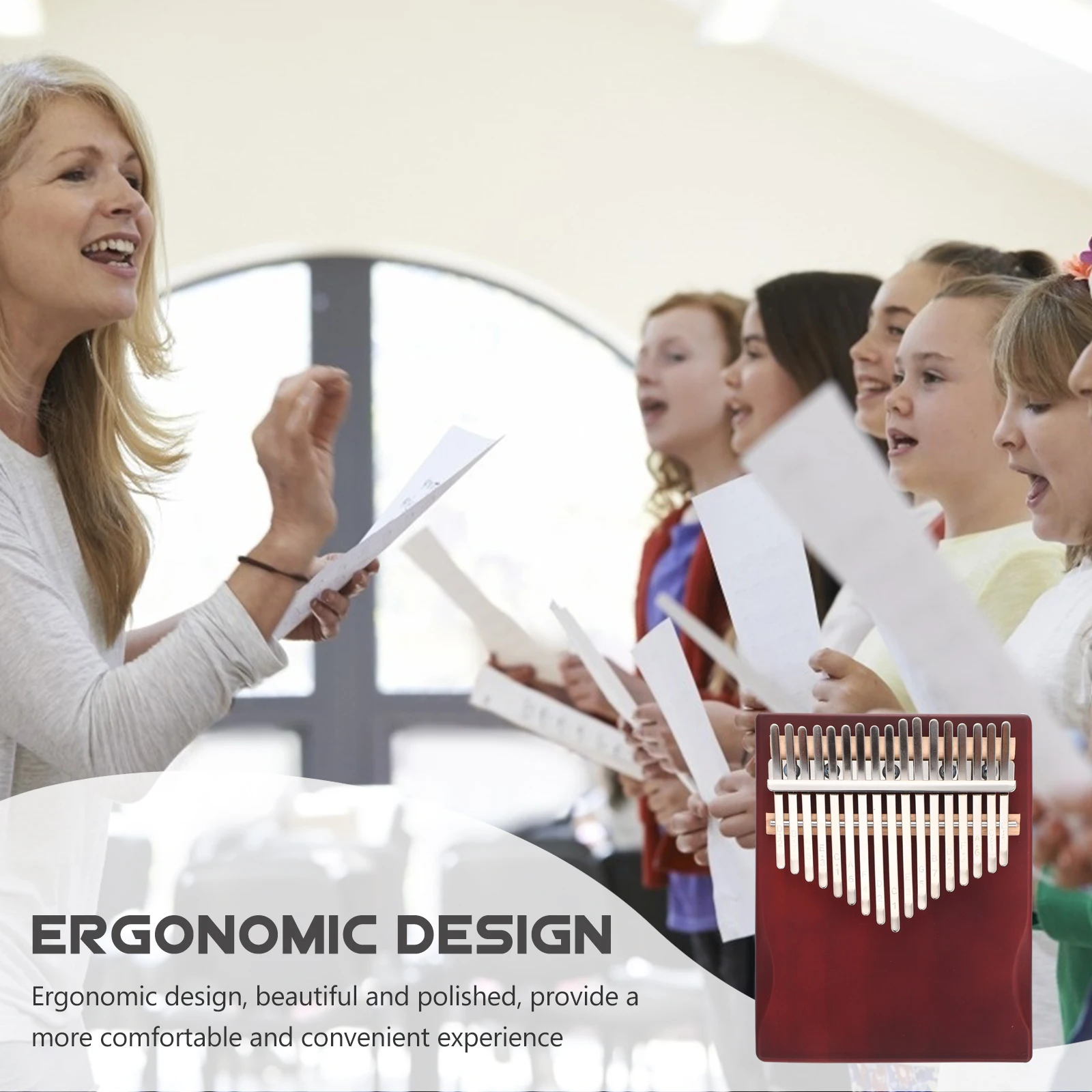 

1 Set Of 17 Keys Portable Kalimba Finger Piano Thumb Piano Music Instrument Durable Design For Beginners Home Kalimba Small