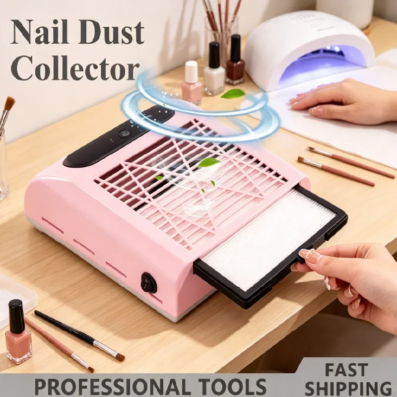 

Nail Art Tool Manicure Nail Vacuum Cleaner Strong Power Dust Collector Machine Tools With Remove Filter Nail Extractor Fan