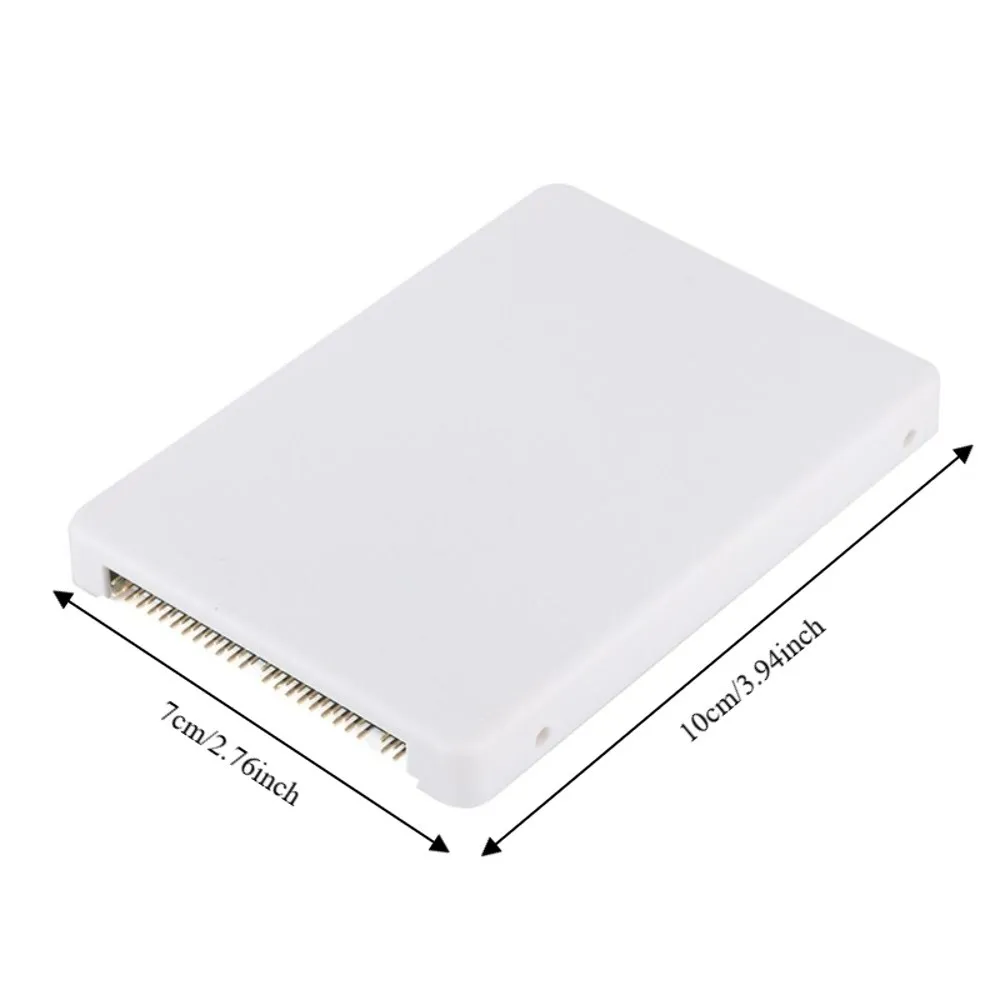 44 Pin Hard Drive Box Parallel Port Stable Performance mSATA SSD Enclosure Black/White Not Inclube Hard Disk IDE Adapter