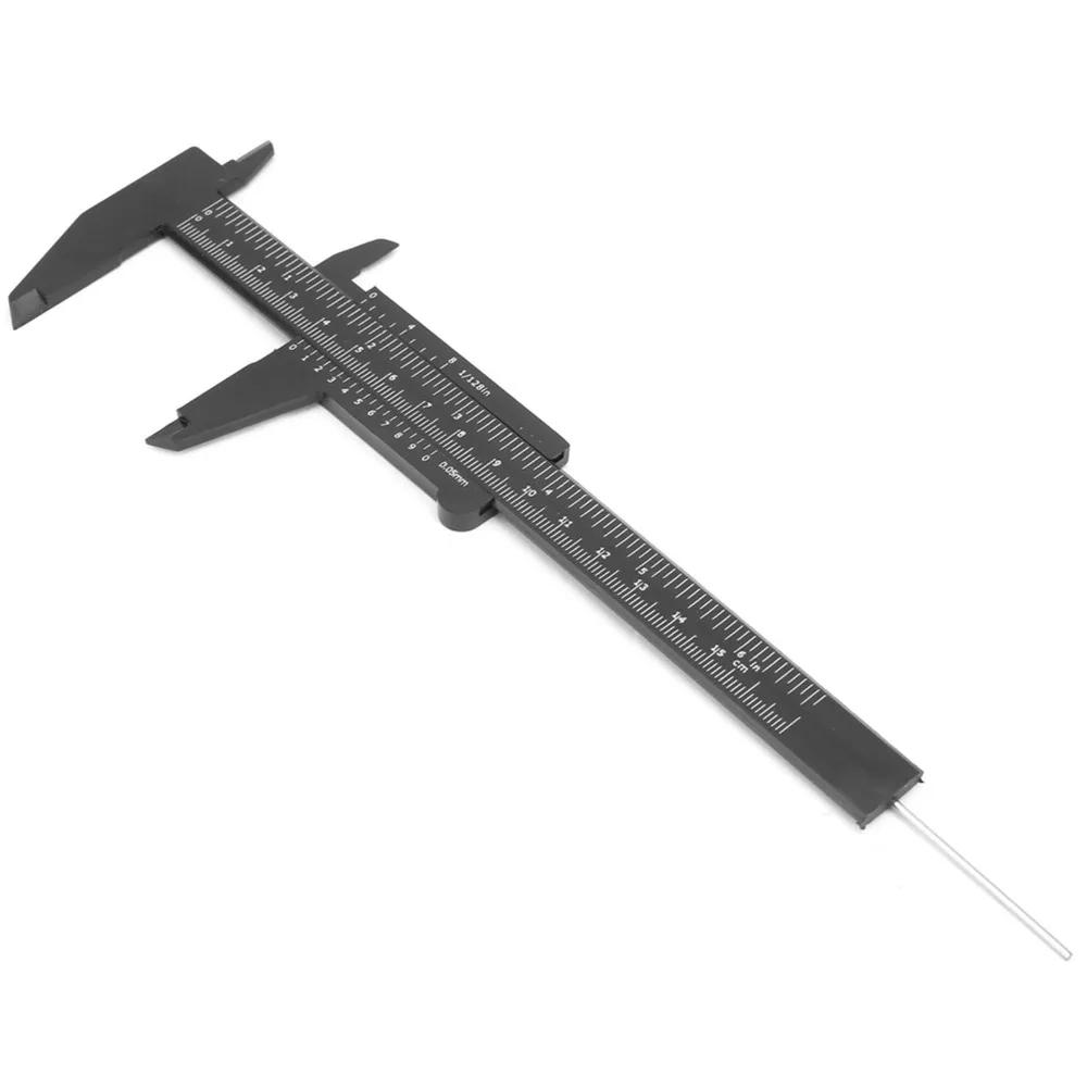Plastic Vernier Caliper 150mm Length 0.5mm Accuracy Double Scale Measuring Tool Double Scale Fast Read Design