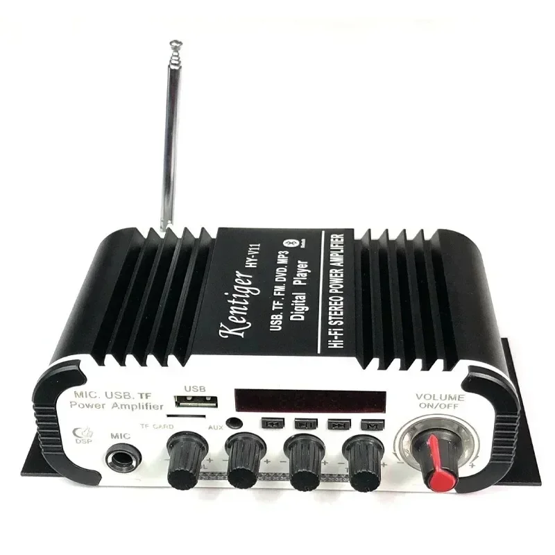 HY-V11 Bluetooth Power Amplifier Karaoke Microphone USB Memory Card Insertion, High Fidelity Amplifier High-Power