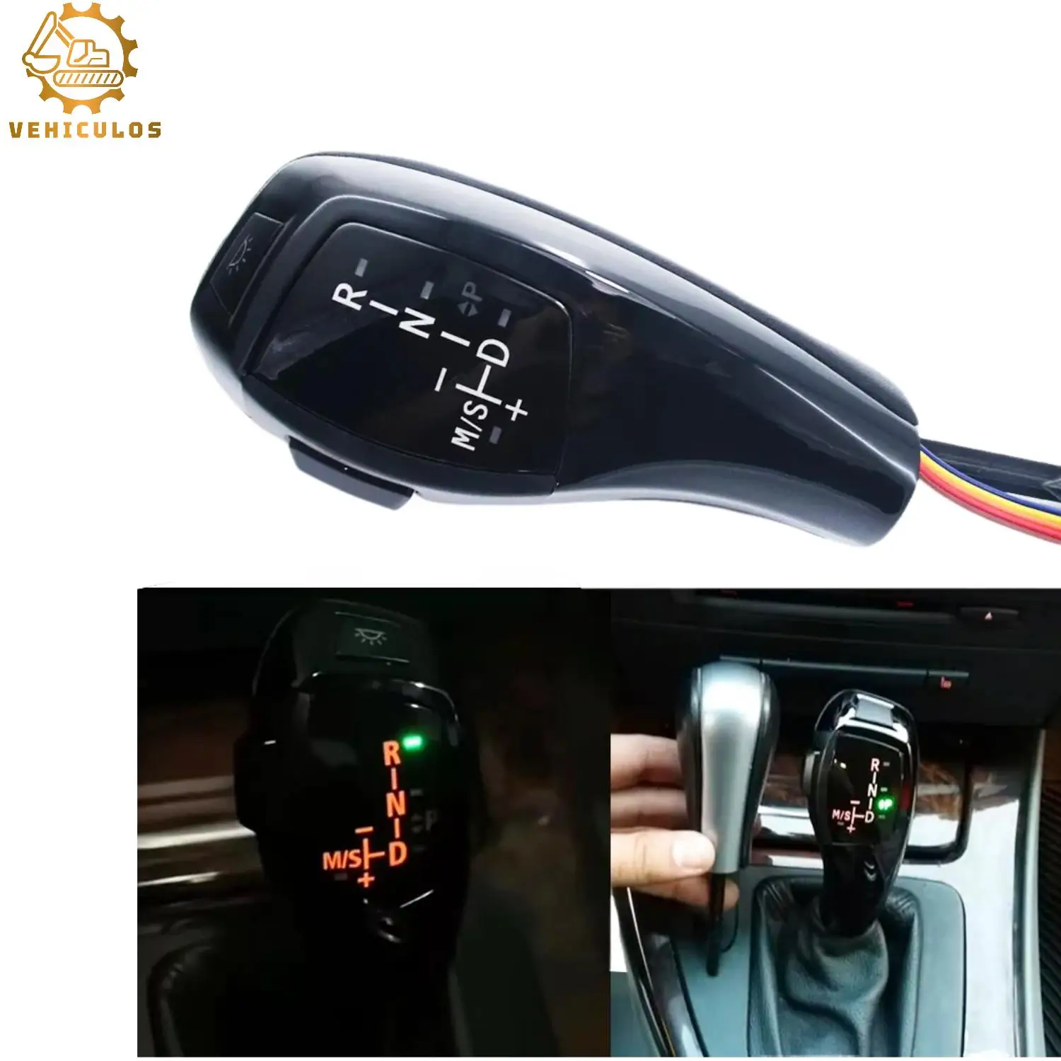 VEHICULOS 1PCS Automatic LED Shift Knob Gear Shifter For BMW E90 E92 E93 F30