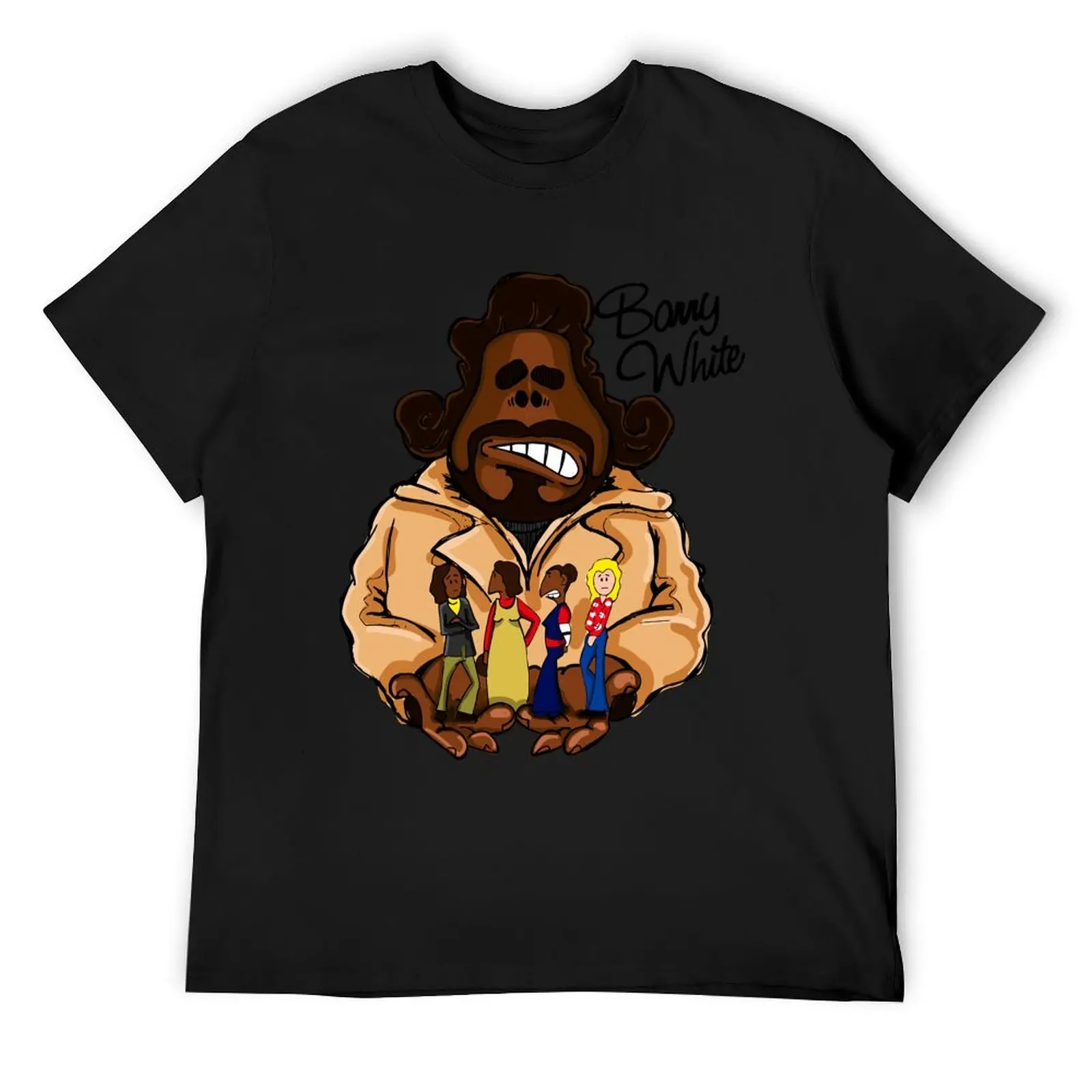 

BarryWhite Cover parody_caricature T-Shirt plus sizes cute clothes animal prinfor boys gifts for boyfriend mens funny t shirts