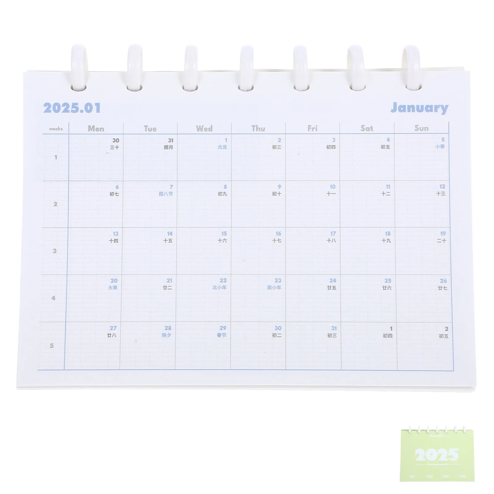 

2025 Flip Desk Calendar Monthly Standing Desktop Calendar for Study Office Home Use Easy Page Turning Adorable Design Functional