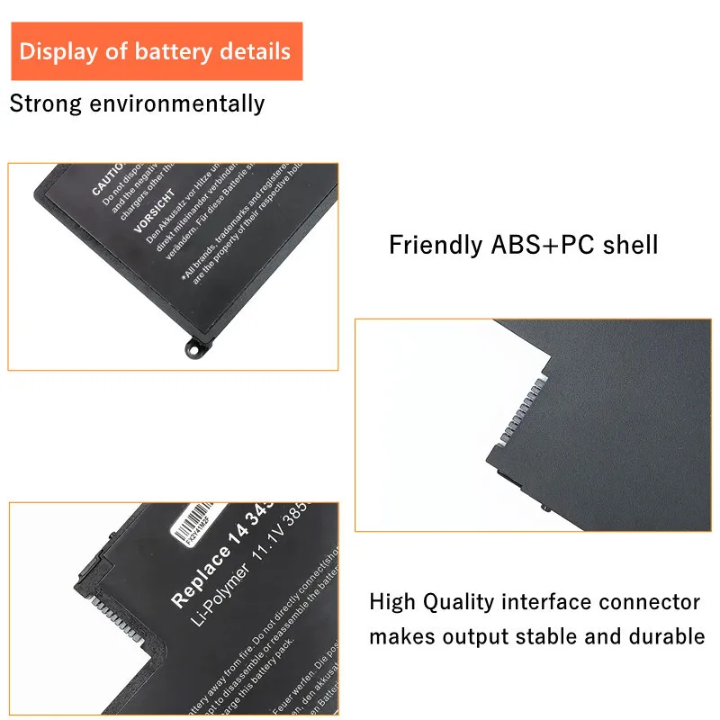 11.1V 0PD19 Laptop battery For DELL inspirion 14-5445 15-5545 5547 5548 5557 For Latitude 3450 3550 58DP4