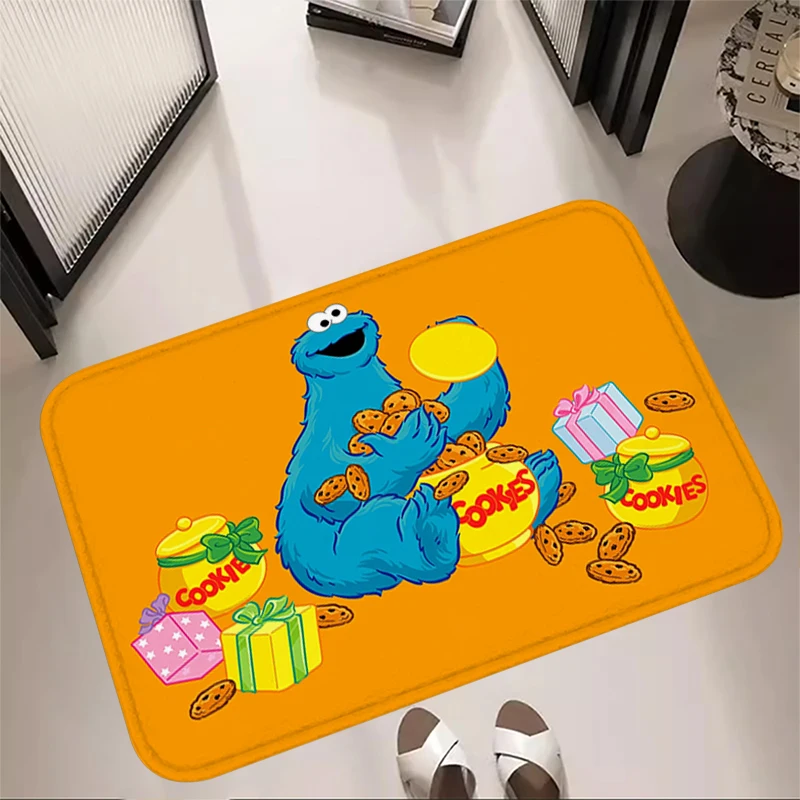 Bath Rug Entrance Doormat S-SESAME STREET Prayer Corridor Living Room Rugs Foot Carpets Floor Mats Non-slip Hallway Mat Home