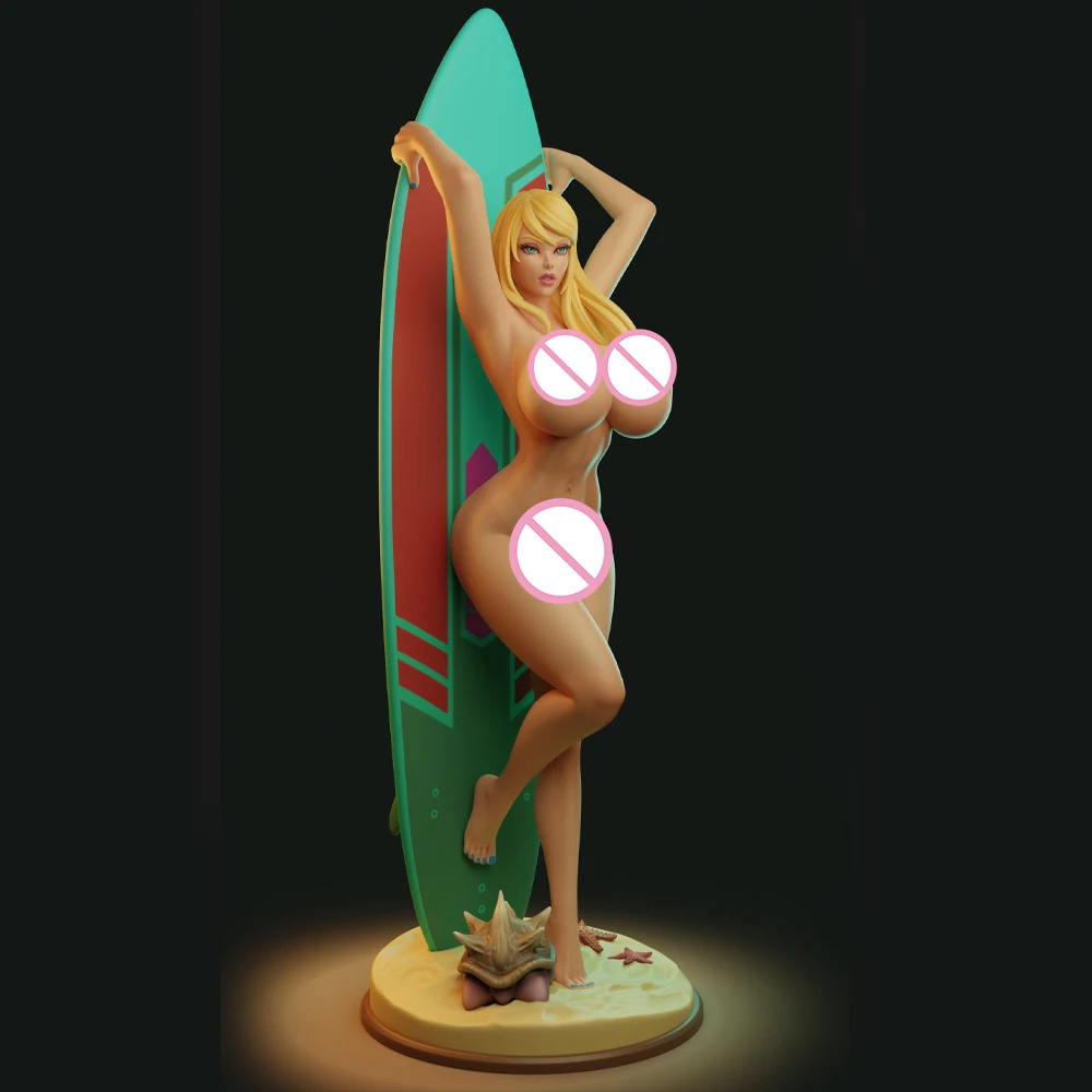 

1/24 Pretty Surf Girl NSFW 3d Printed Model Resin Unpainted Figure Model Kit Miniature Garage Gk Kits Unassembled Diy Toys