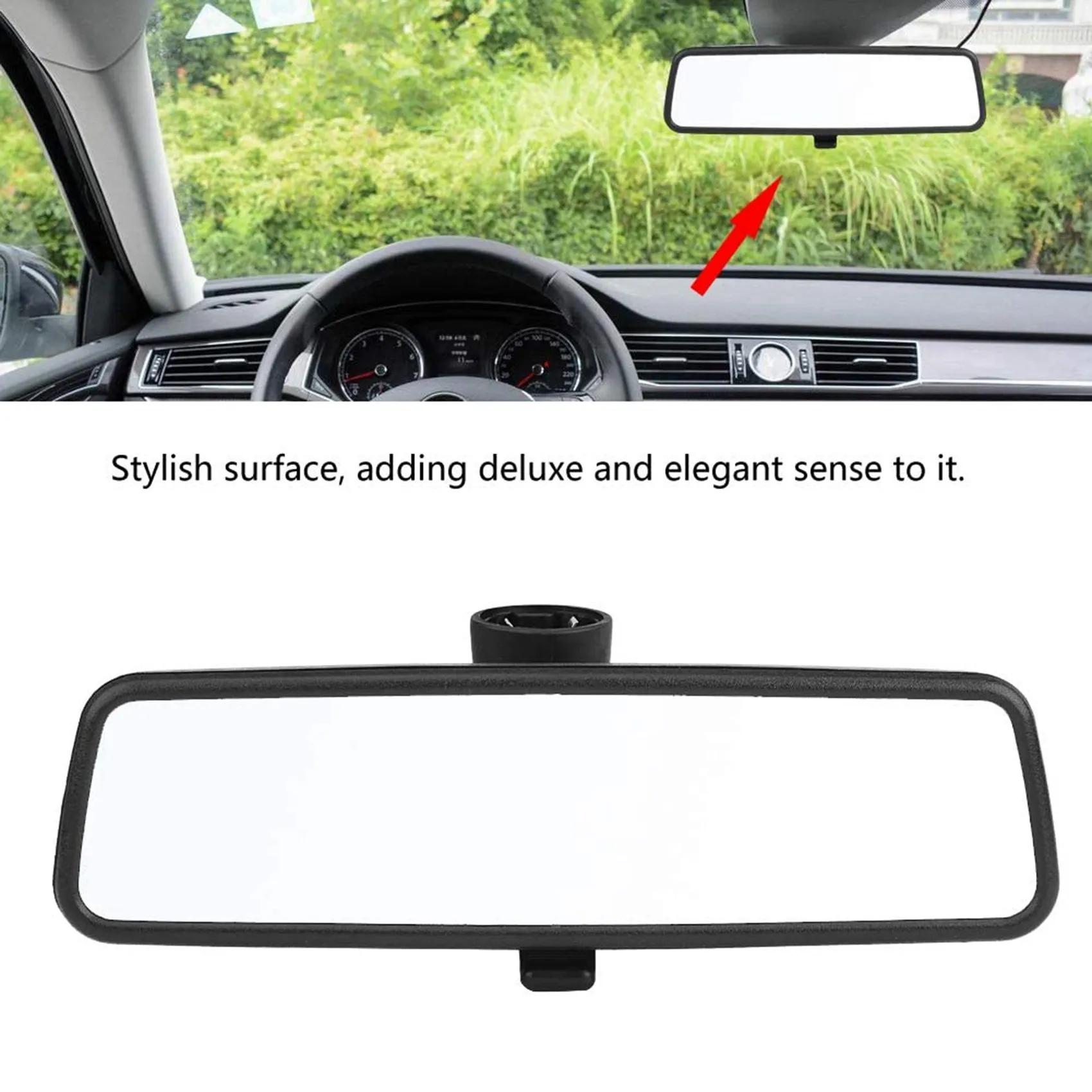 Picture 4: AB59-Interior Rear View Mirror For-Passat B5 Jetta Golf MK4 1999 2000 2001 2002 2003 2004 2005 3B0857511G