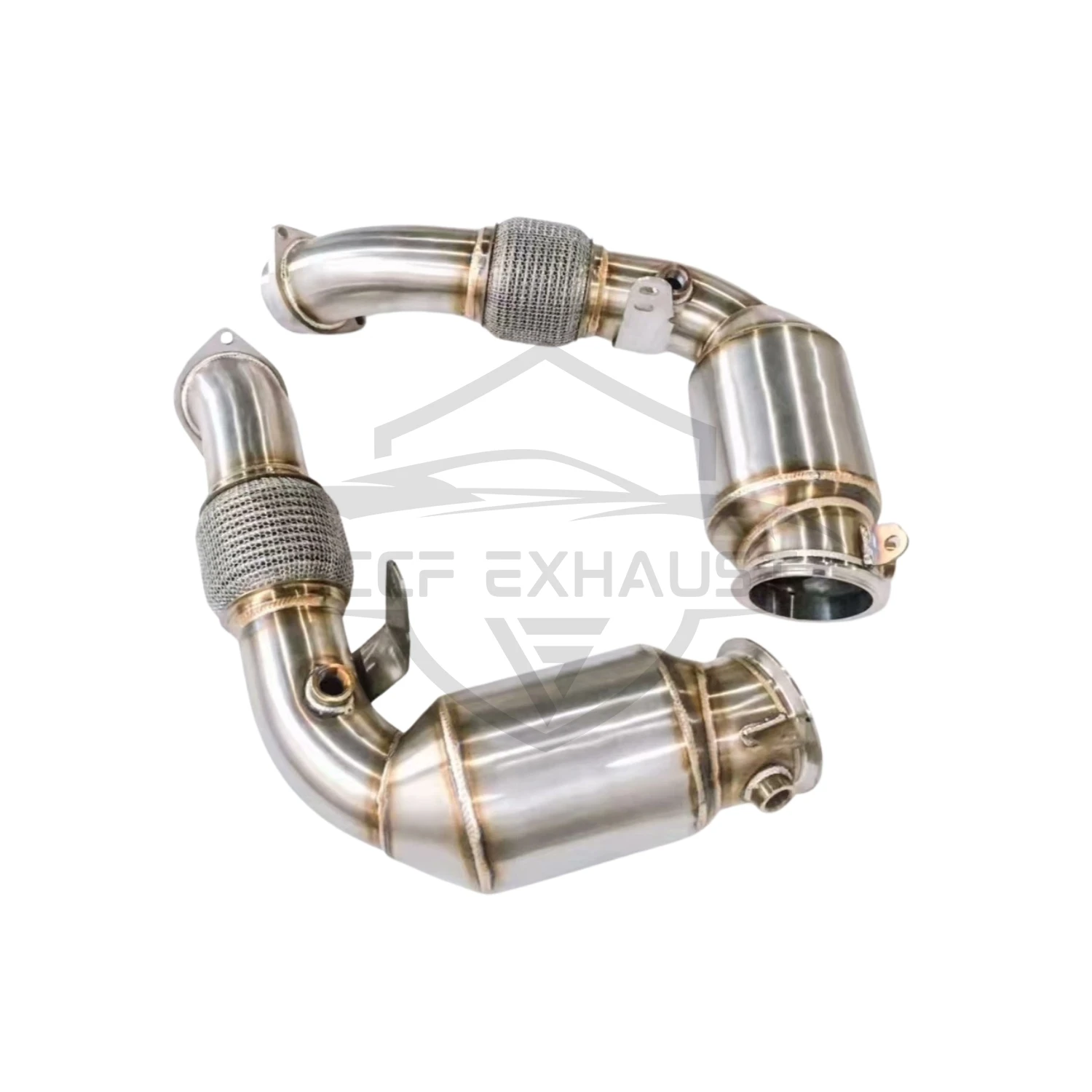 Sportieve Downpipe Voor BMW X5M X6M F95 F96 S68 4.4 Agressief Uitlaatgeluid High Flow Eenvoudige Installatie
