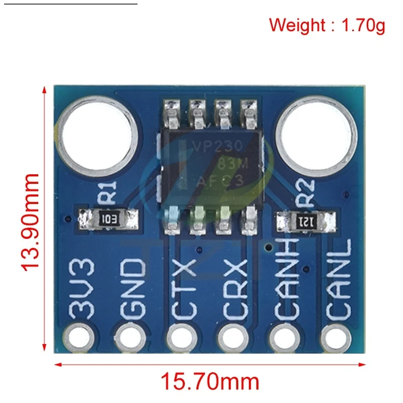 1/2/5PCS SN65HVD230 CAN Bus Transceiver Communication Thermal Protection Slope Control Module for Arduino Controller Board