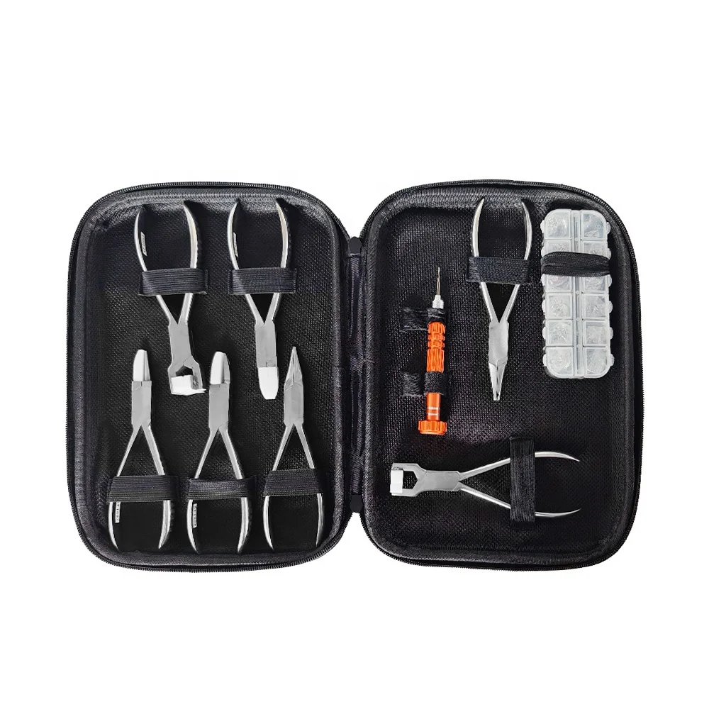 

RB014 Set of Eye Wear Glasses Repair Pliers with Accessories Optics Instruments Tool Kit for Frame Repair