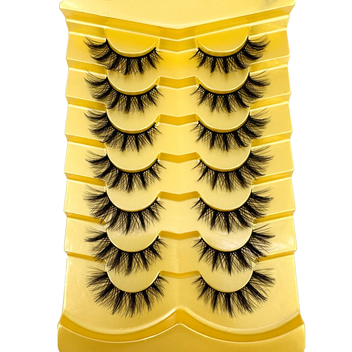 新しいナチュラルつけまつげ 7 ペア劇的な 3D ミンクまつげ厚い偽まつげエクステンションフェイク cils メイク maquiagem