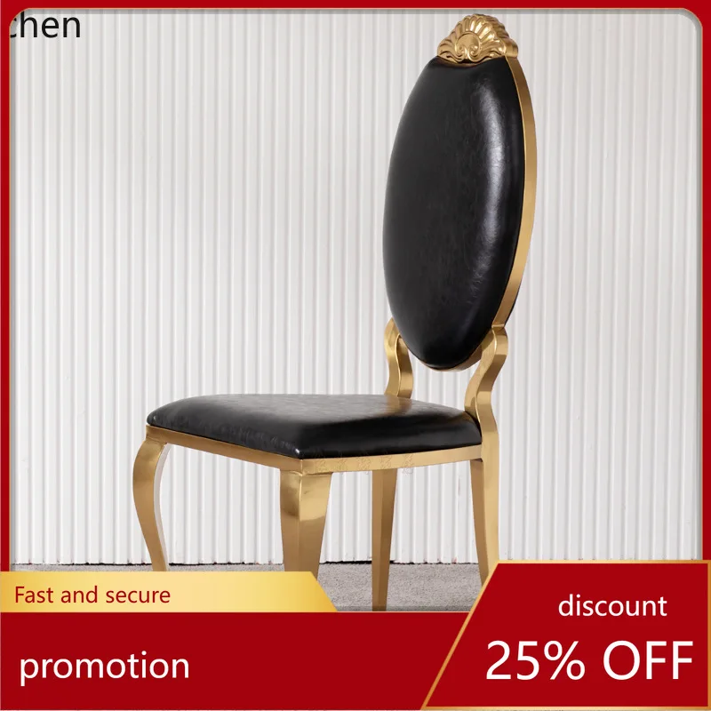 

ZML Simple Home Metal Dining Chair Fashion Creative Hotel Restaurant Dining Chair