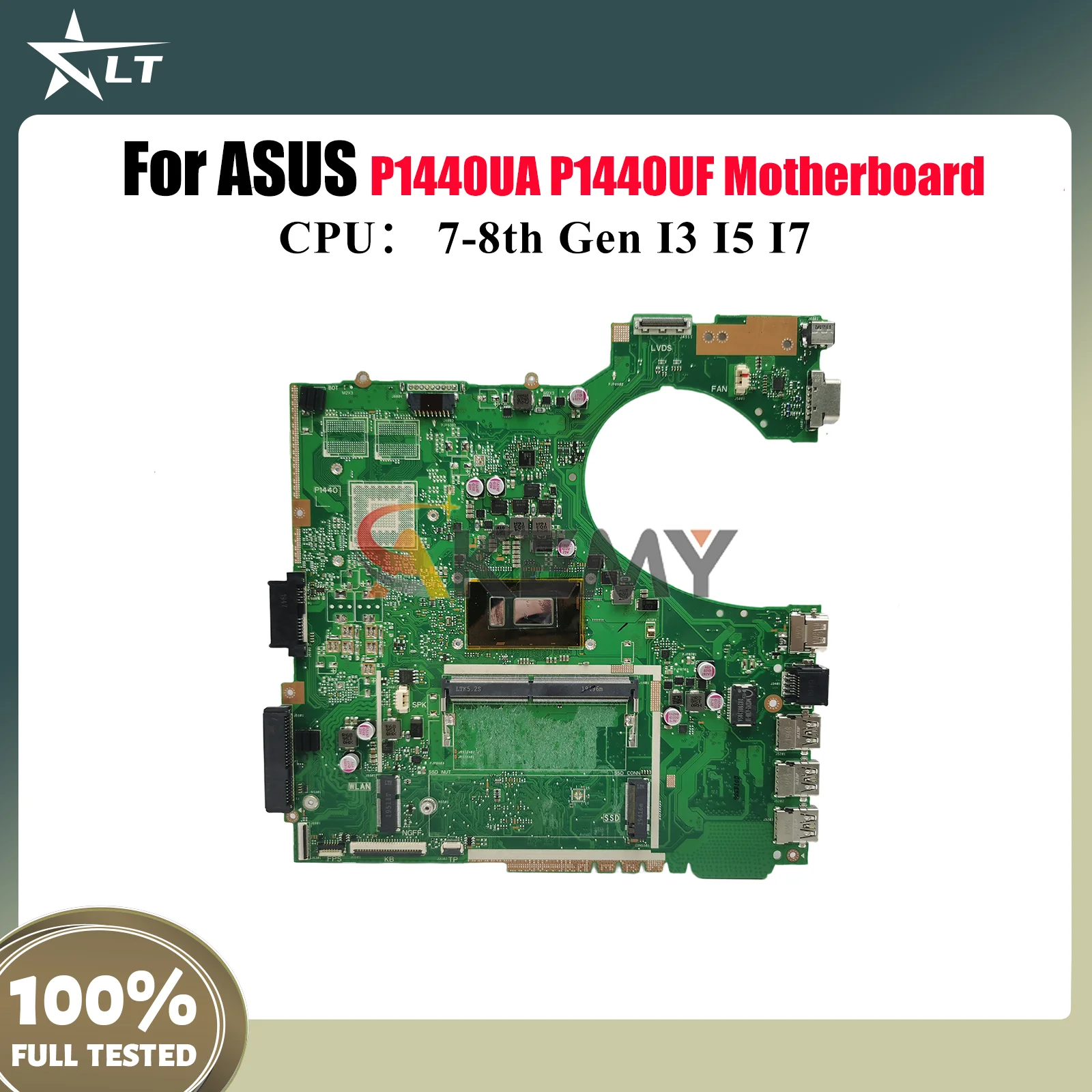 

P1440UA Laptop Motherboard For ASUS ProArt P1440UA P1440UF P1440U Notebook Mainboard With I3 I5 I7 CPU 100% tests OK fast ship