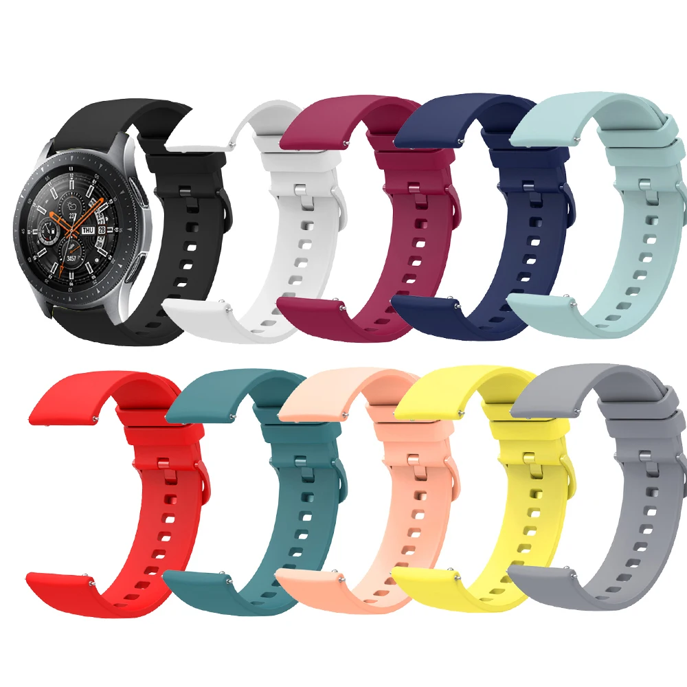 22mm Silicone Watchband for Fossil Gen 5 Carlyle HR/ Julianna/ Garrett/ Fossil Hybrid Watch HR Strap Band Bracelet