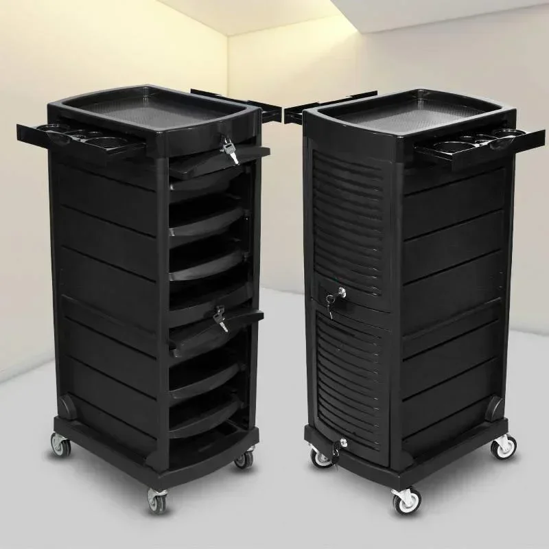 French Style Storable Trolley Modern Multifunctional Barber Shop Trolley Simplicity Luxury Furniture Spingere Un Carrello HBSC